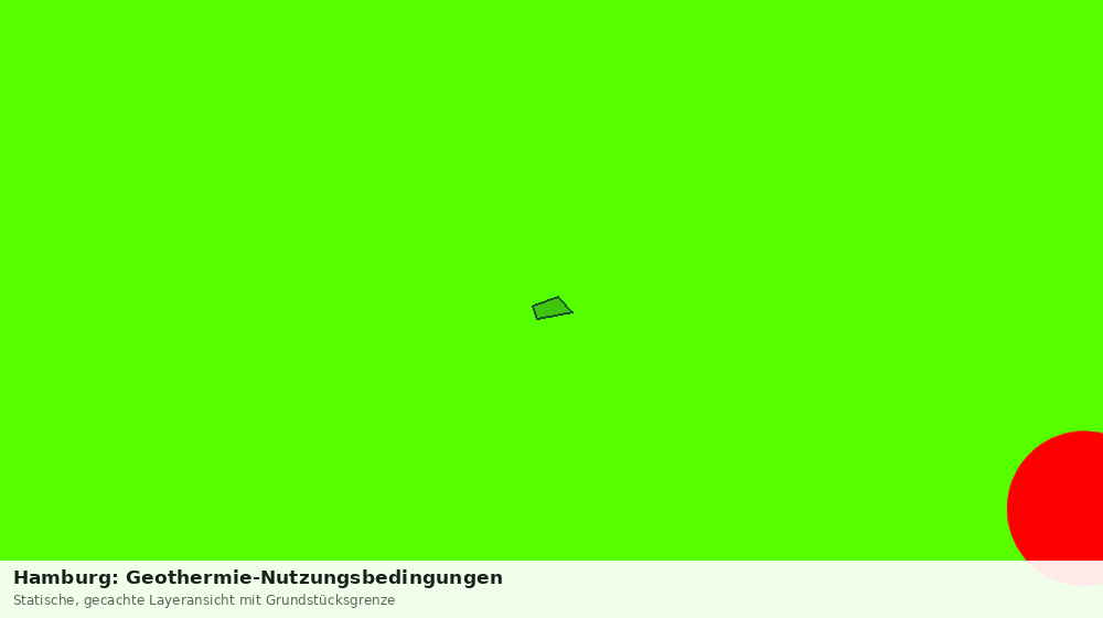 Statische Kartenansicht: Hamburg: Geothermie-Nutzungsbedingungen
