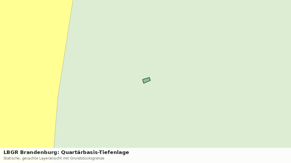 Statische Kartenansicht: LBGR Brandenburg: Quartärbasis-Tiefenlage