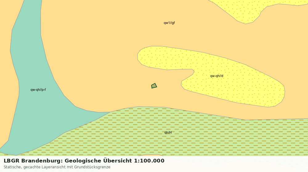 Statische Kartenansicht: LBGR Brandenburg: Geologische Übersicht 1:100.000