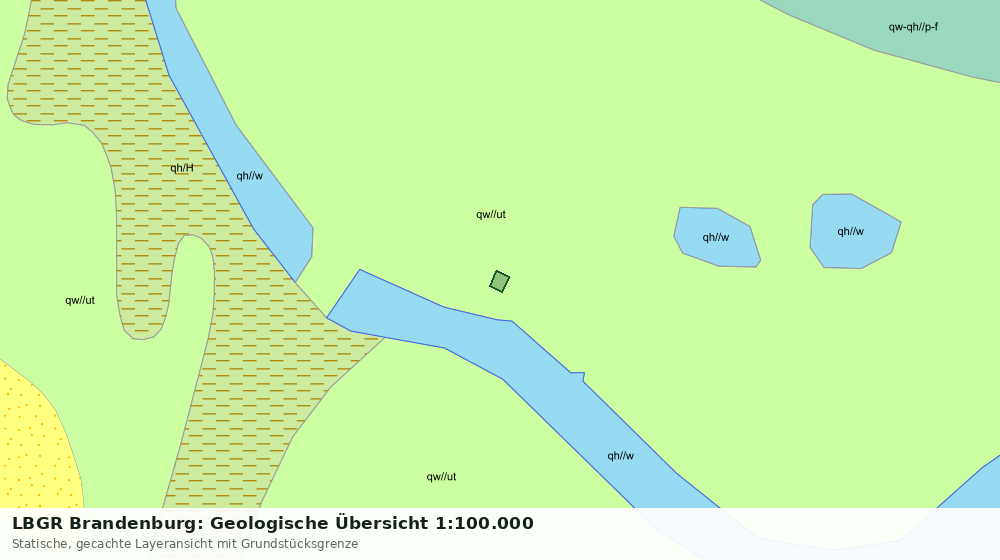 Statische Kartenansicht: LBGR Brandenburg: Geologische Übersicht 1:100.000