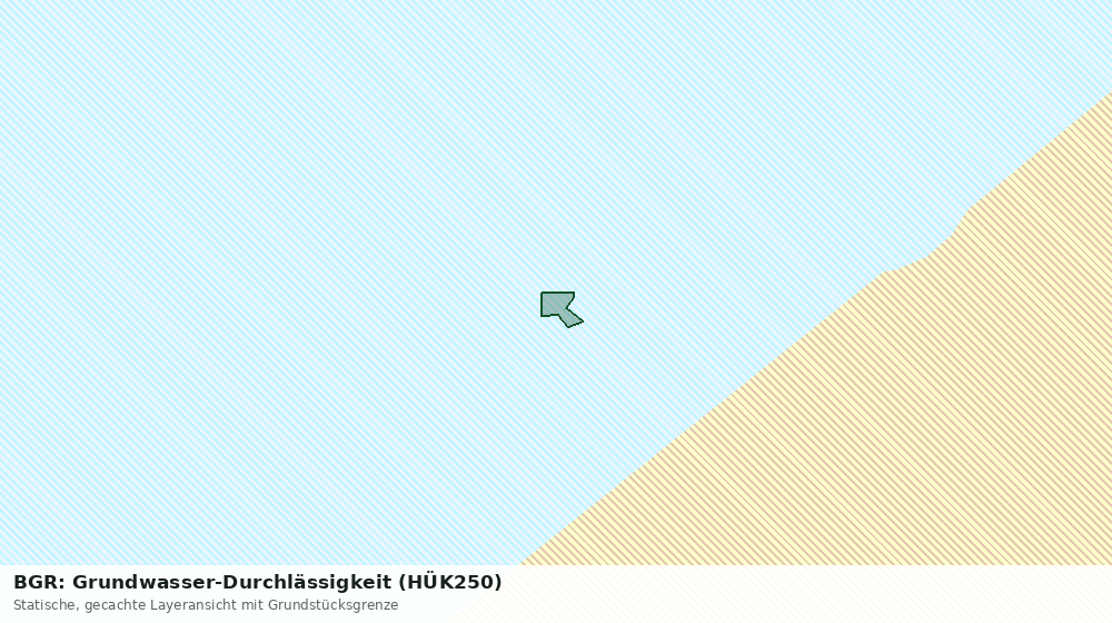 Statische Kartenansicht: BGR: Grundwasser-Durchlässigkeit (HÜK250)