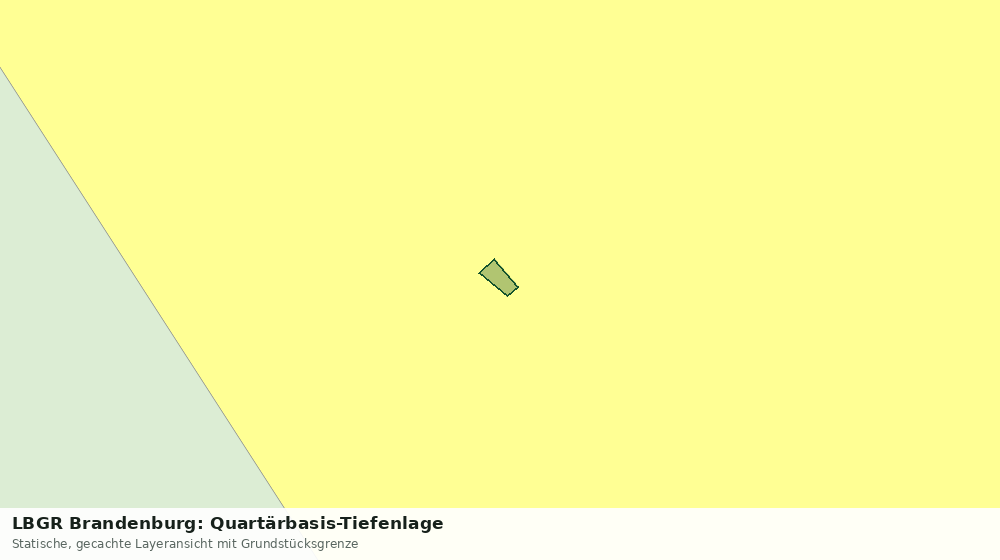 Statische Kartenansicht: LBGR Brandenburg: Quartärbasis-Tiefenlage