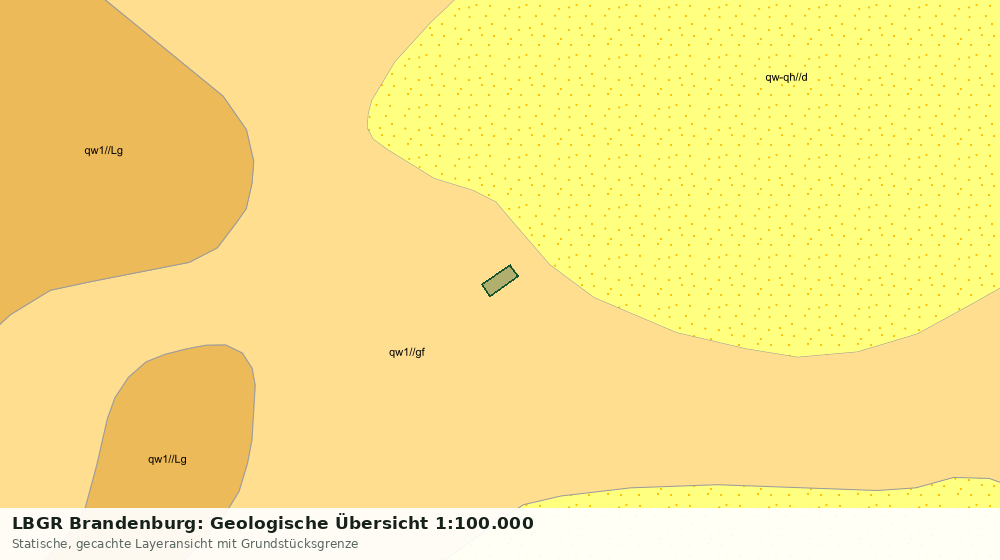 Statische Kartenansicht: LBGR Brandenburg: Geologische Übersicht 1:100.000