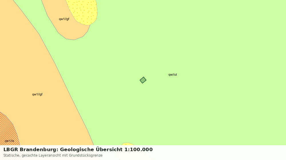 Statische Kartenansicht: LBGR Brandenburg: Geologische Übersicht 1:100.000