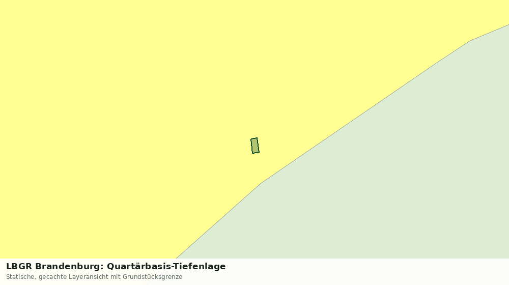 Statische Kartenansicht: LBGR Brandenburg: Quartärbasis-Tiefenlage