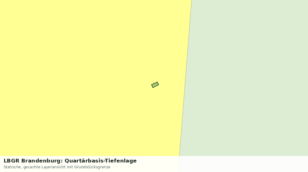 Statische Kartenansicht: LBGR Brandenburg: Quartärbasis-Tiefenlage