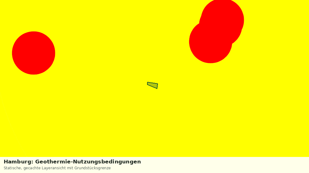 Statische Kartenansicht: Hamburg: Geothermie-Nutzungsbedingungen