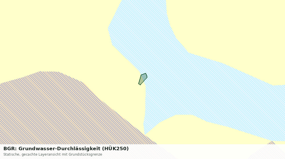 Statische Kartenansicht: BGR: Grundwasser-Durchlässigkeit (HÜK250)