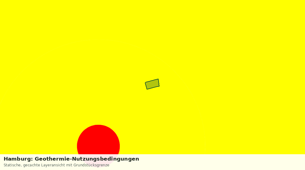 Statische Kartenansicht: Hamburg: Geothermie-Nutzungsbedingungen