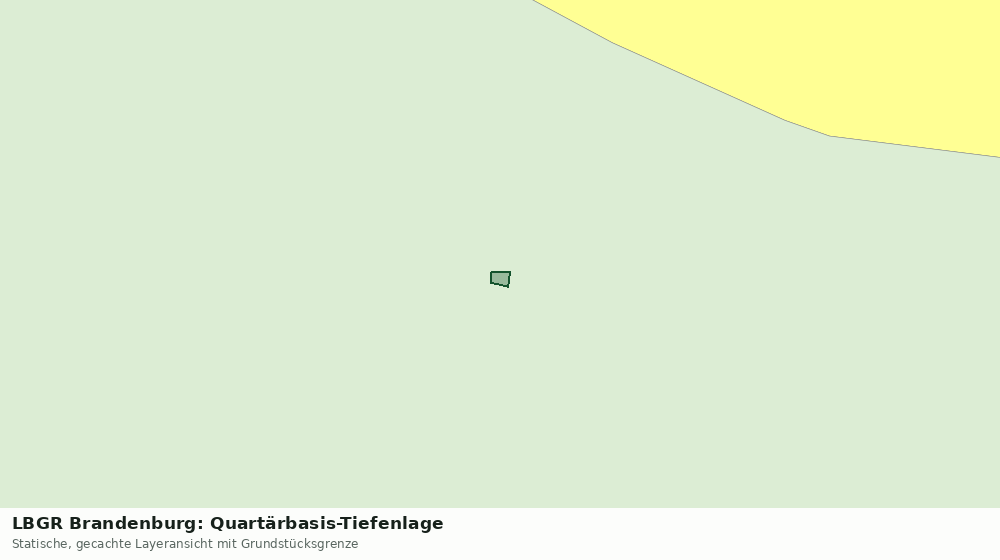 Statische Kartenansicht: LBGR Brandenburg: Quartärbasis-Tiefenlage
