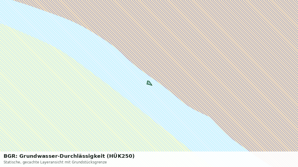 Statische Kartenansicht: BGR: Grundwasser-Durchlässigkeit (HÜK250)