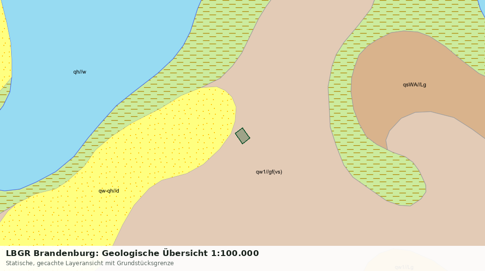 Statische Kartenansicht: LBGR Brandenburg: Geologische Übersicht 1:100.000