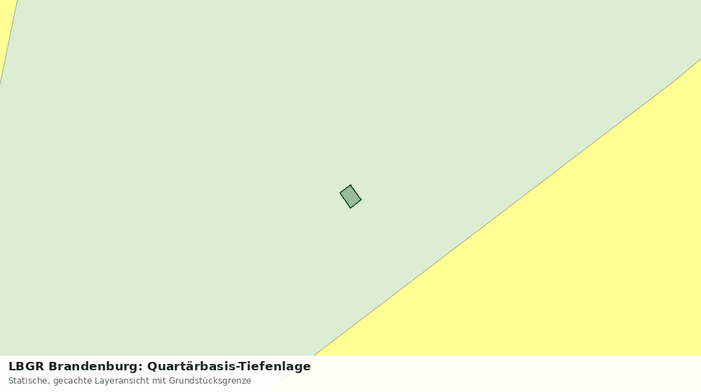 Statische Kartenansicht: LBGR Brandenburg: Quartärbasis-Tiefenlage