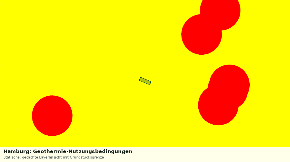 Statische Kartenansicht: Hamburg: Geothermie-Nutzungsbedingungen