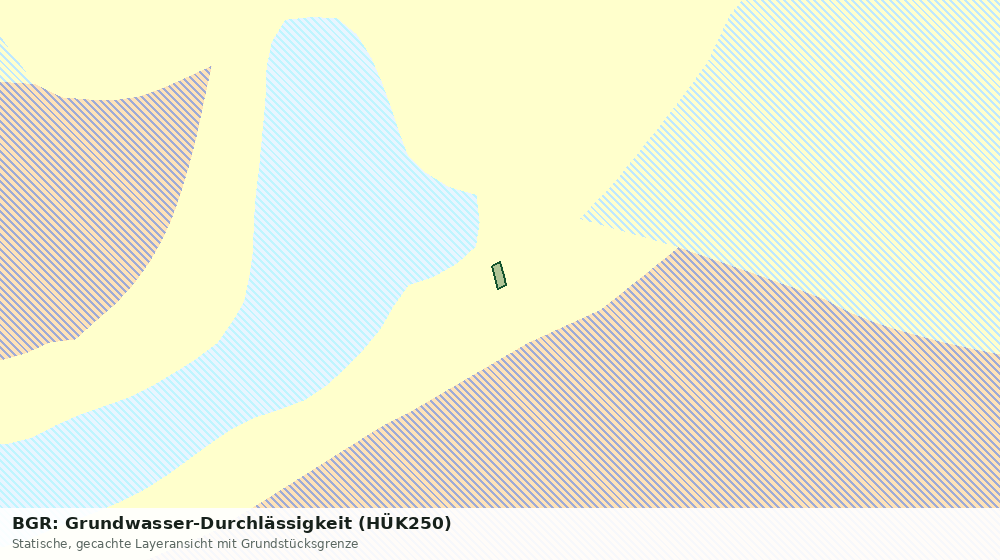 Statische Kartenansicht: BGR: Grundwasser-Durchlässigkeit (HÜK250)