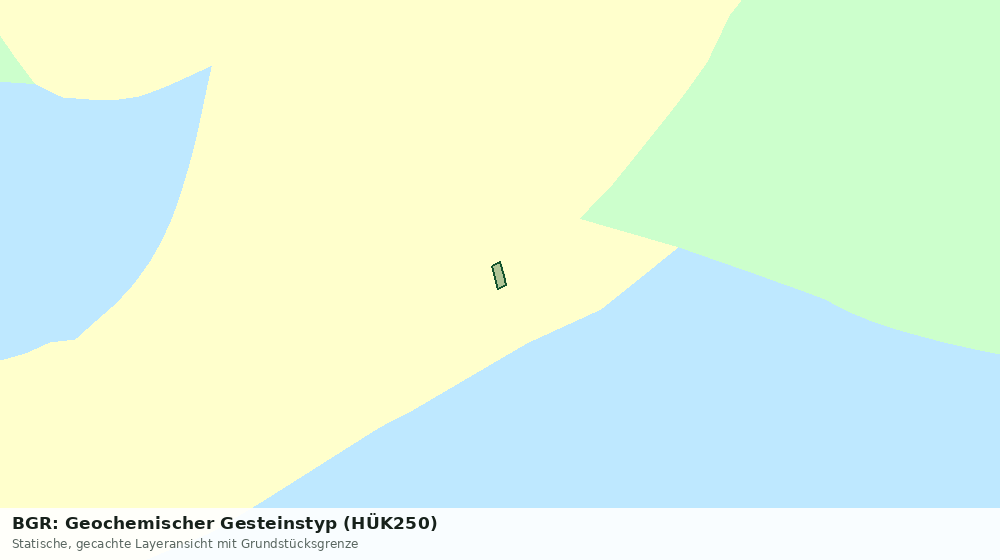 Statische Kartenansicht: BGR: Geochemischer Gesteinstyp (HÜK250)