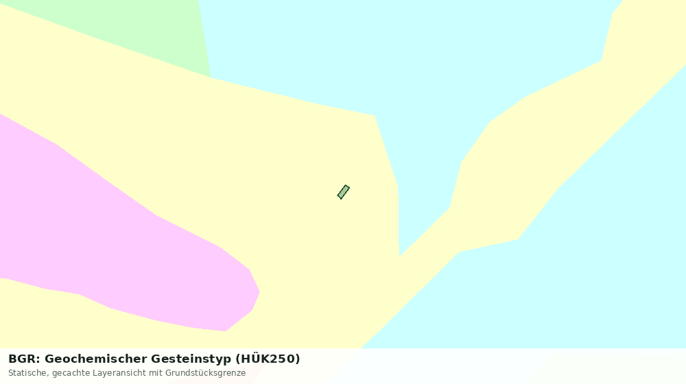 Statische Kartenansicht: BGR: Geochemischer Gesteinstyp (HÜK250)