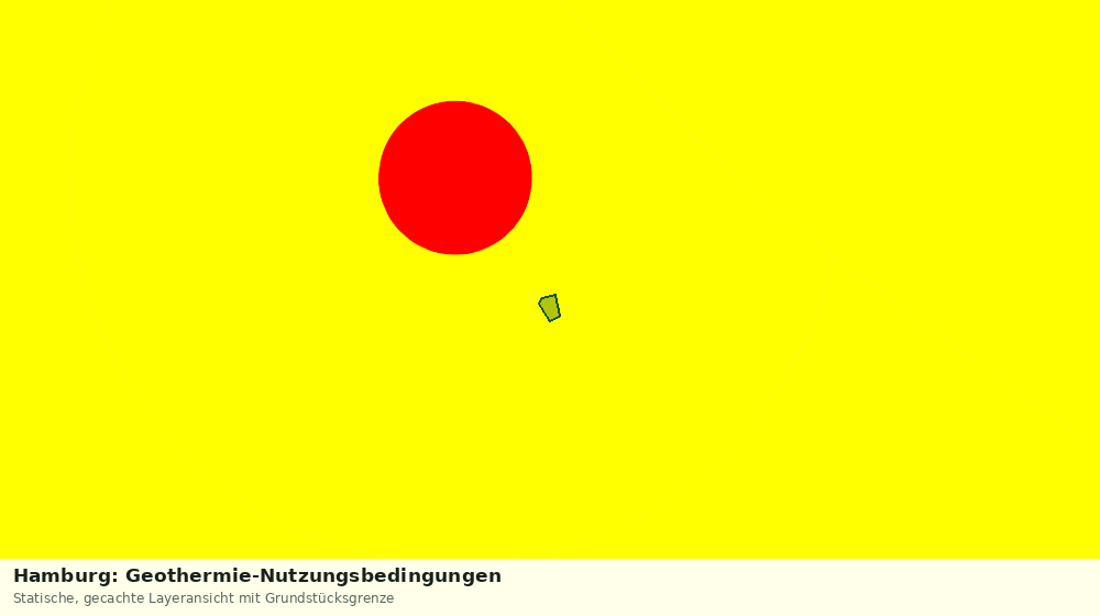 Statische Kartenansicht: Hamburg: Geothermie-Nutzungsbedingungen