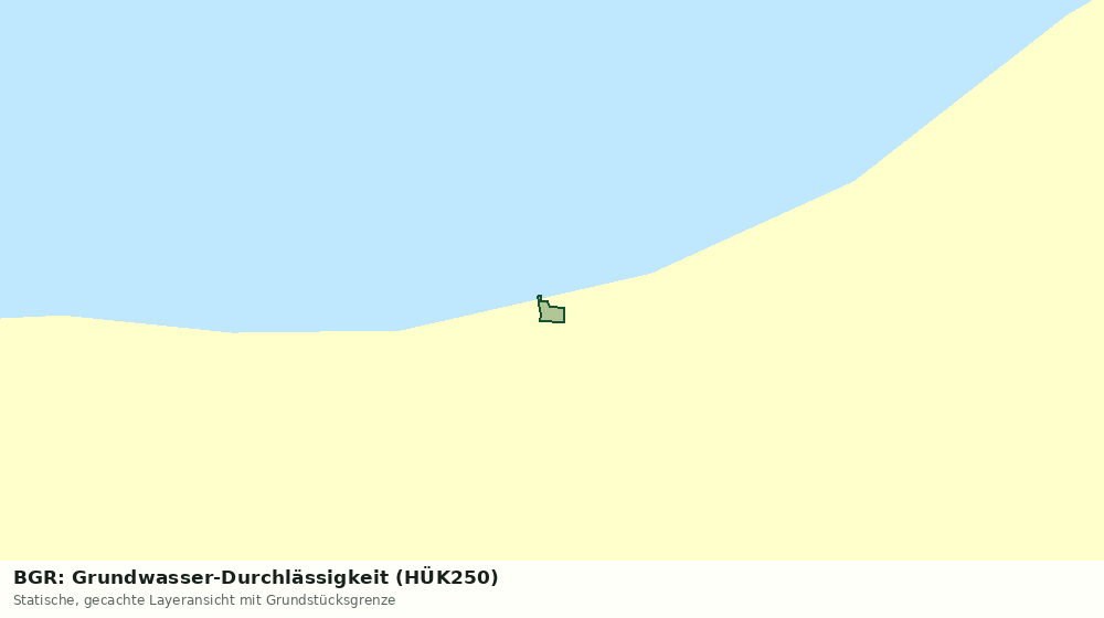 Statische Kartenansicht: BGR: Grundwasser-Durchlässigkeit (HÜK250)