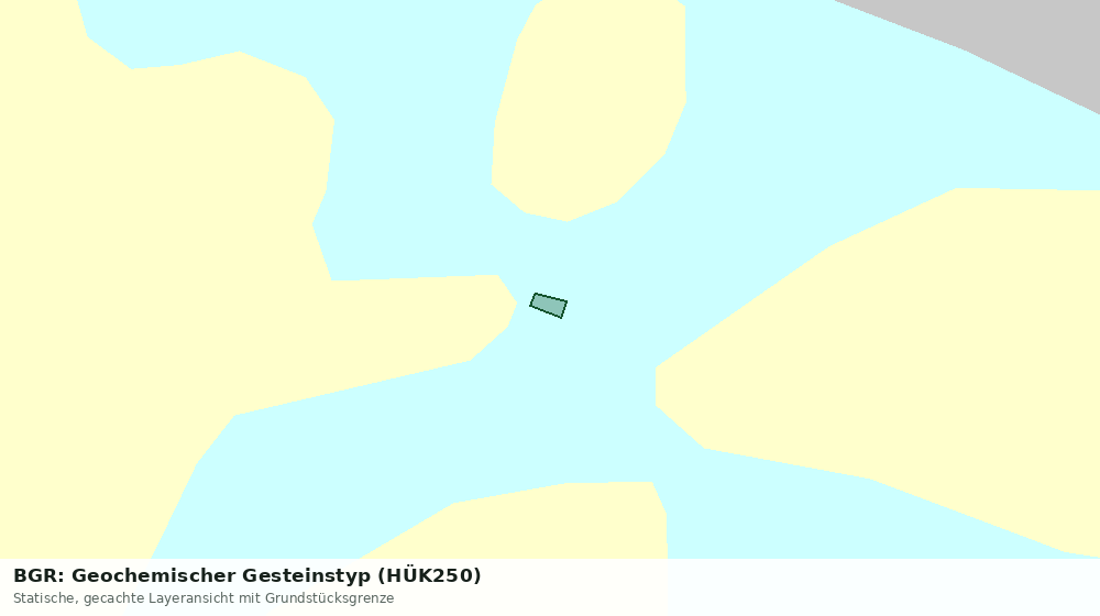 Statische Kartenansicht: BGR: Geochemischer Gesteinstyp (HÜK250)