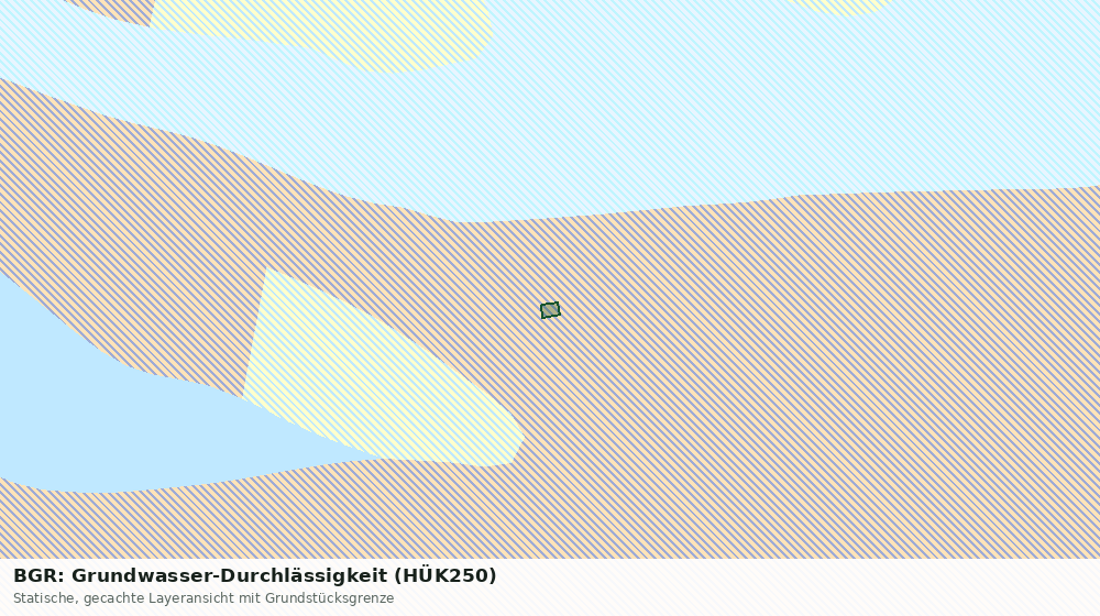 Statische Kartenansicht: BGR: Grundwasser-Durchlässigkeit (HÜK250)