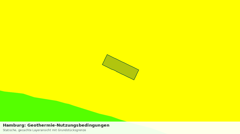Statische Kartenansicht: Hamburg: Geothermie-Nutzungsbedingungen