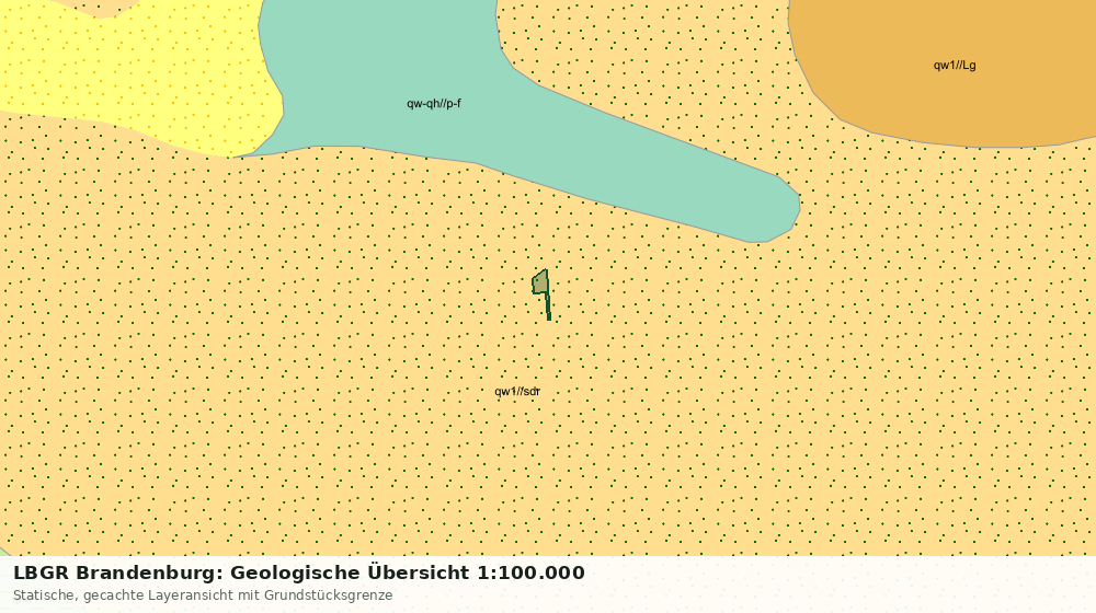 Statische Kartenansicht: LBGR Brandenburg: Geologische Übersicht 1:100.000