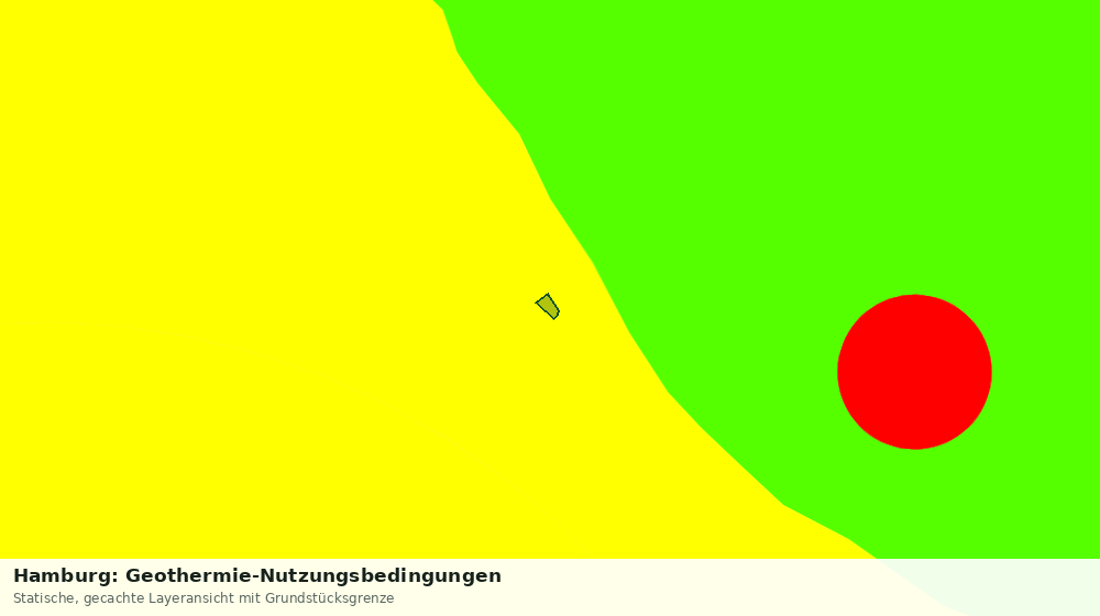Statische Kartenansicht: Hamburg: Geothermie-Nutzungsbedingungen