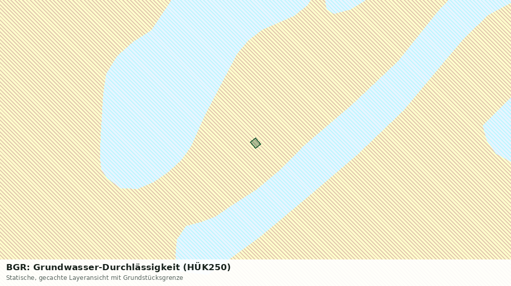 Statische Kartenansicht: BGR: Grundwasser-Durchlässigkeit (HÜK250)