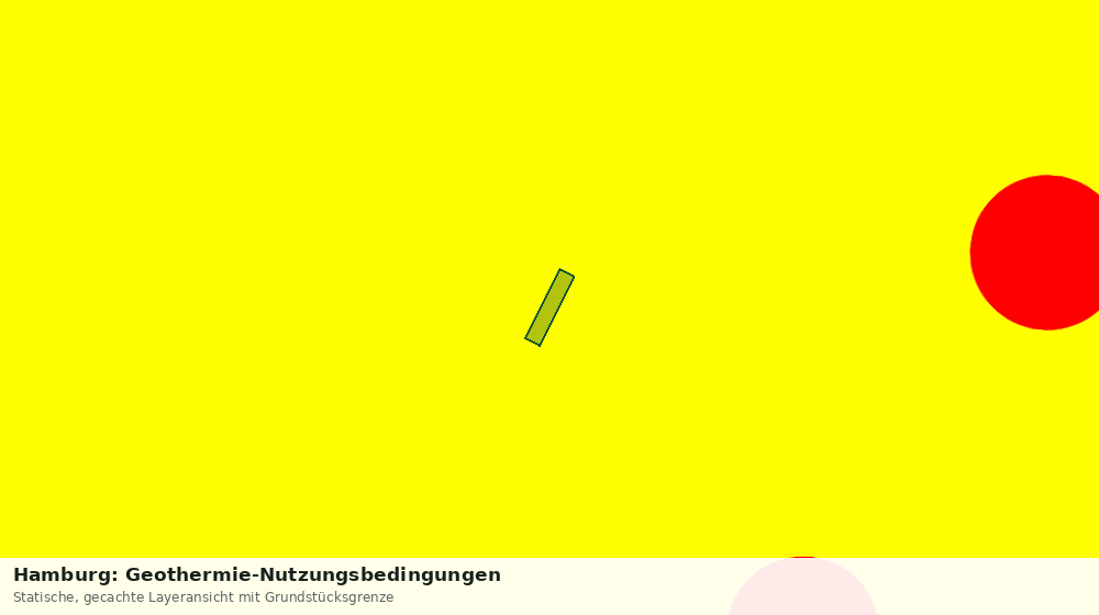 Statische Kartenansicht: Hamburg: Geothermie-Nutzungsbedingungen