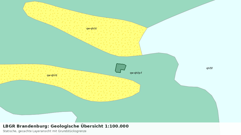 Statische Kartenansicht: LBGR Brandenburg: Geologische Übersicht 1:100.000