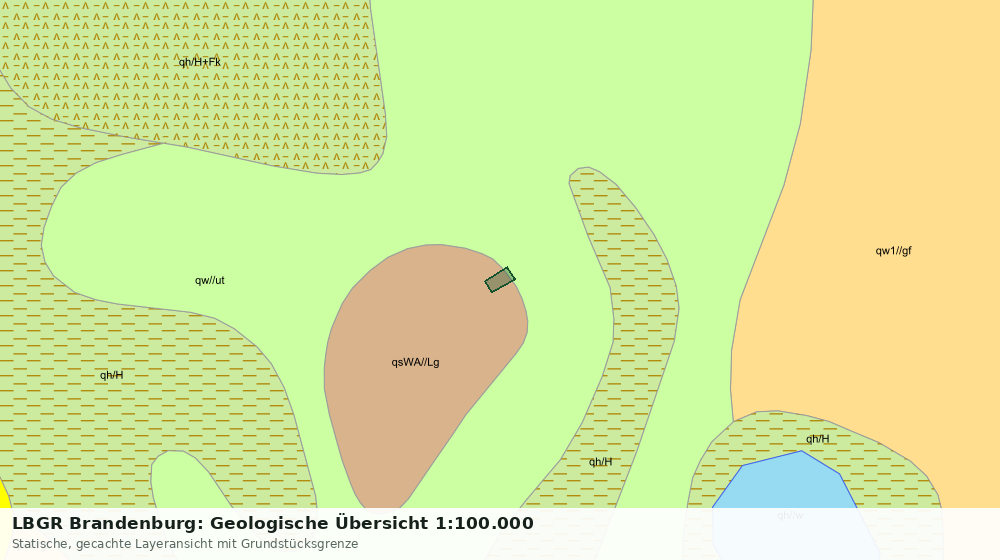 Statische Kartenansicht: LBGR Brandenburg: Geologische Übersicht 1:100.000