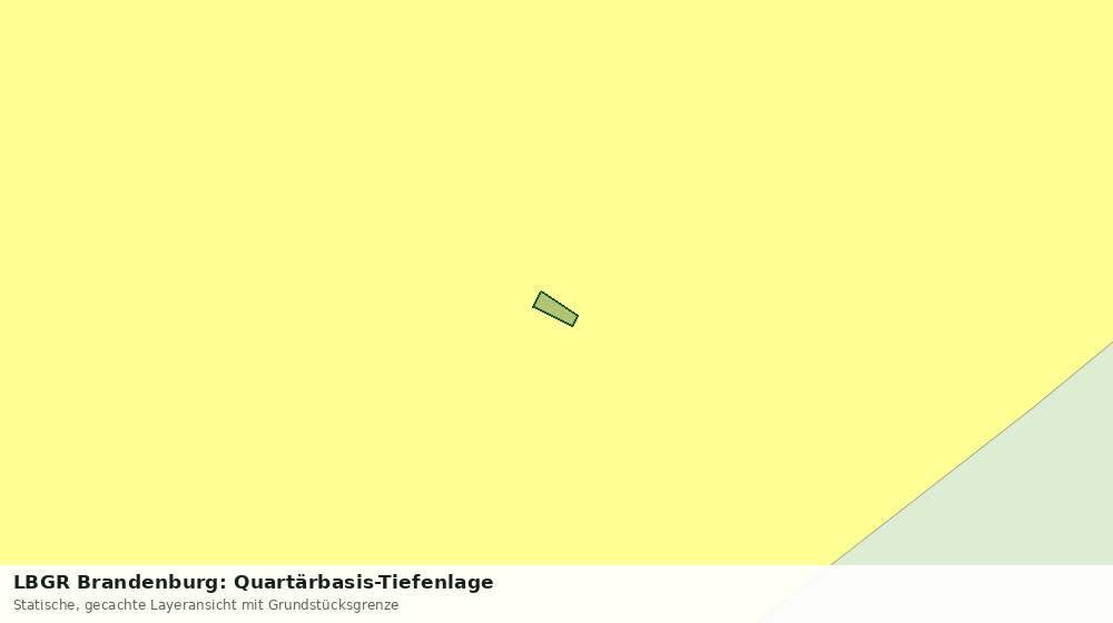 Statische Kartenansicht: LBGR Brandenburg: Quartärbasis-Tiefenlage