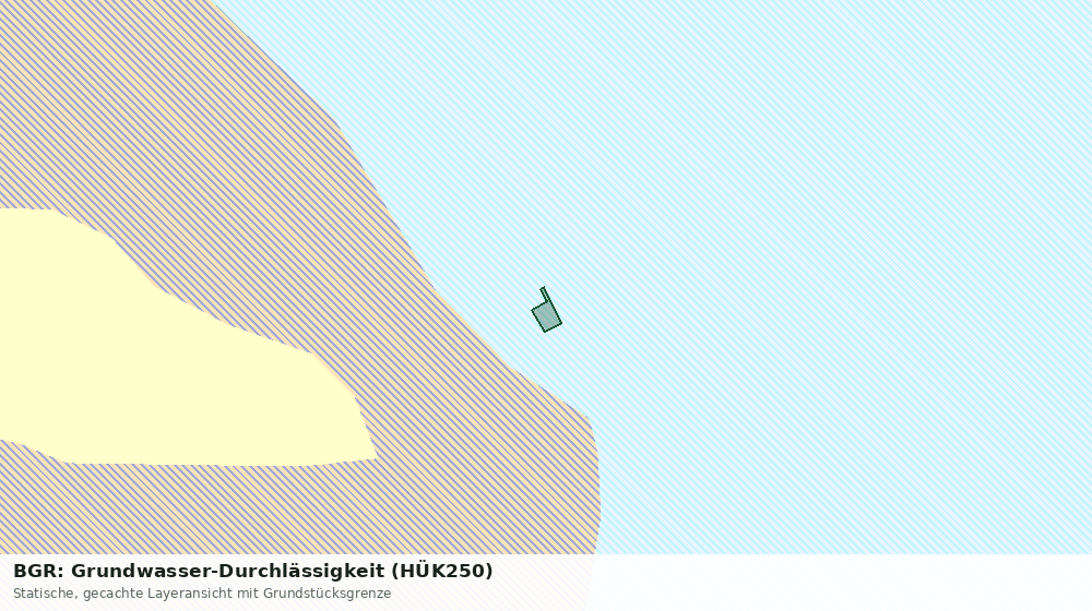 Statische Kartenansicht: BGR: Grundwasser-Durchlässigkeit (HÜK250)