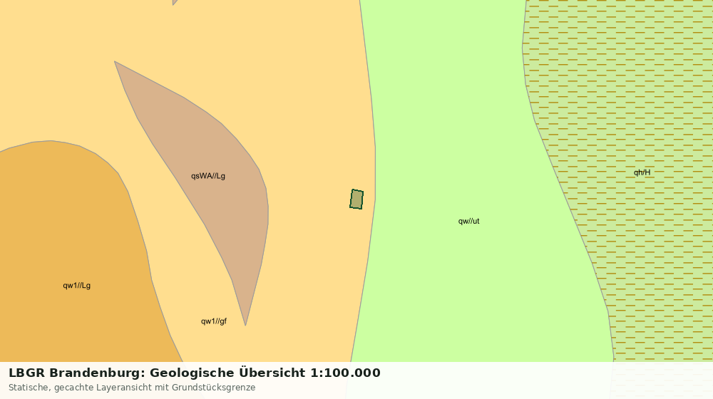 Statische Kartenansicht: LBGR Brandenburg: Geologische Übersicht 1:100.000
