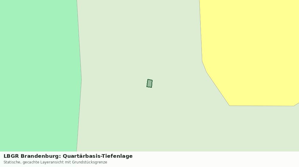 Statische Kartenansicht: LBGR Brandenburg: Quartärbasis-Tiefenlage