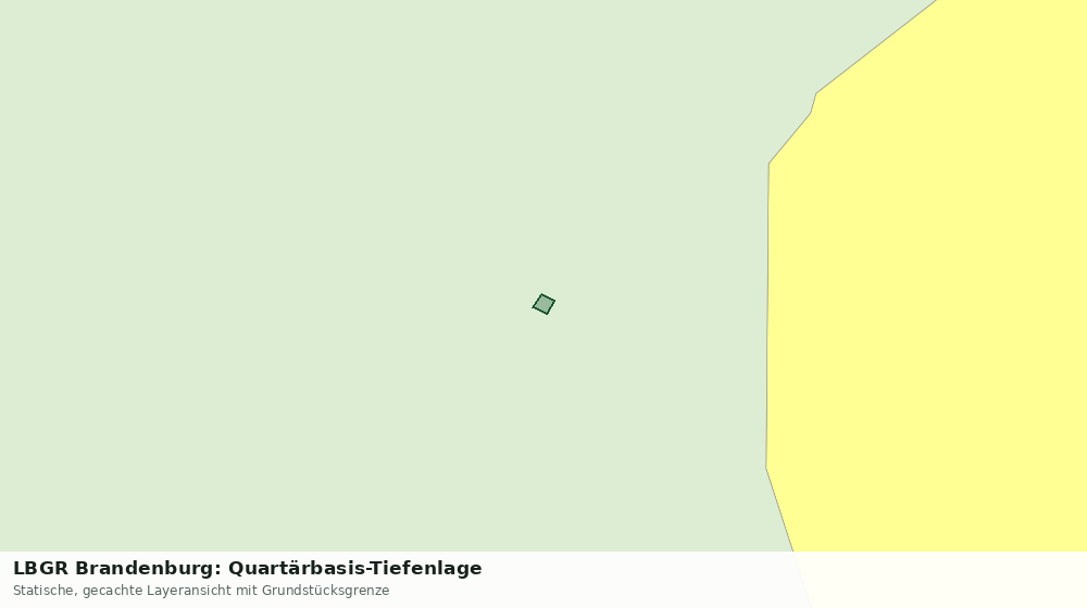 Statische Kartenansicht: LBGR Brandenburg: Quartärbasis-Tiefenlage