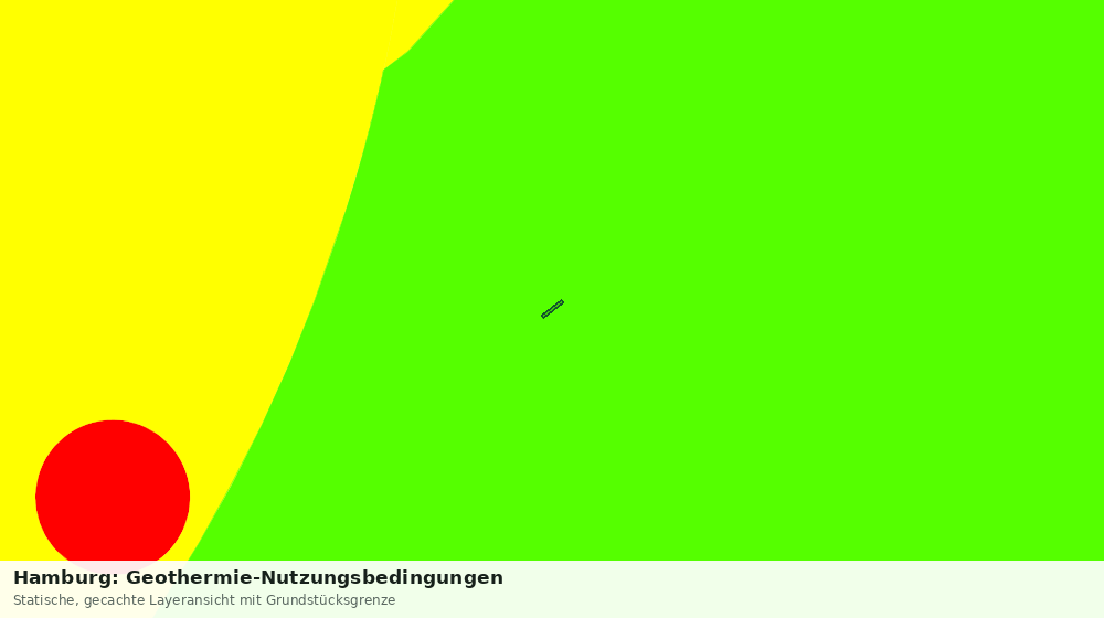 Statische Kartenansicht: Hamburg: Geothermie-Nutzungsbedingungen