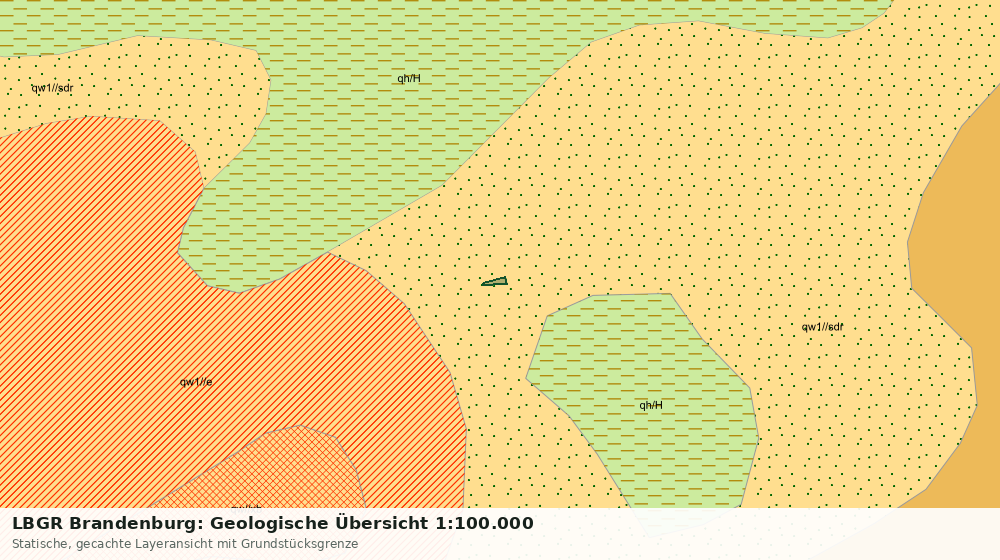 Statische Kartenansicht: LBGR Brandenburg: Geologische Übersicht 1:100.000