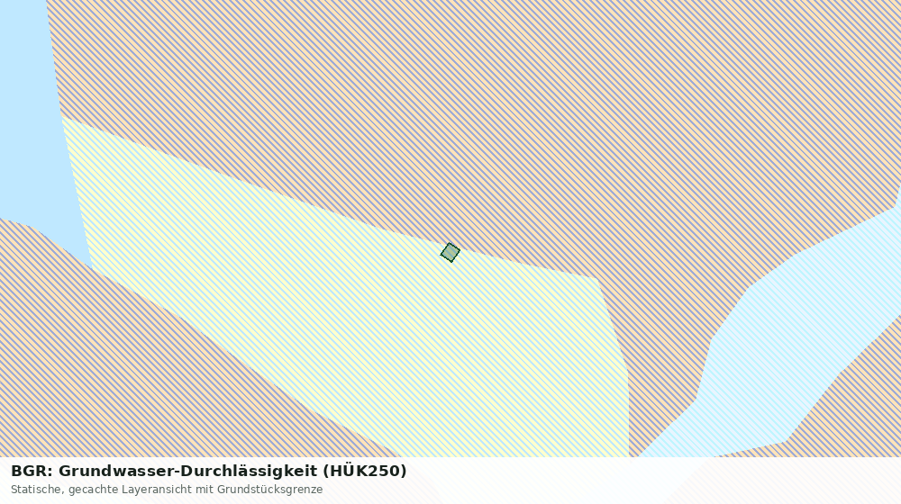 Statische Kartenansicht: BGR: Grundwasser-Durchlässigkeit (HÜK250)