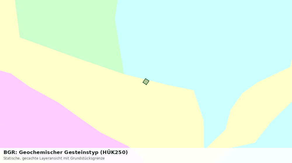 Statische Kartenansicht: BGR: Geochemischer Gesteinstyp (HÜK250)