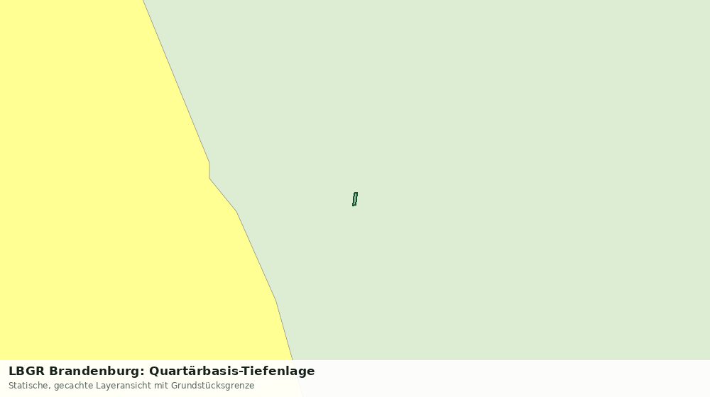 Statische Kartenansicht: LBGR Brandenburg: Quartärbasis-Tiefenlage