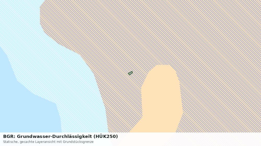 Statische Kartenansicht: BGR: Grundwasser-Durchlässigkeit (HÜK250)