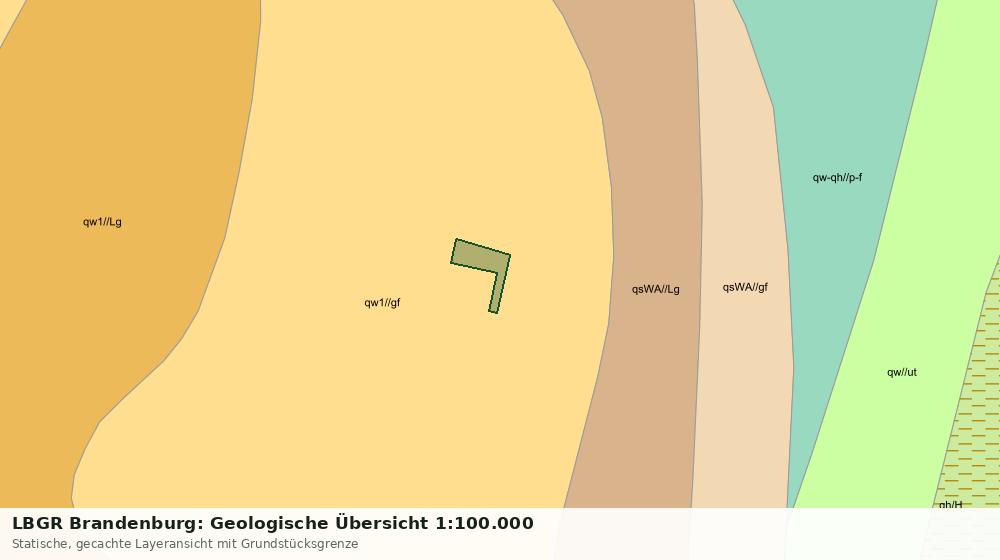 Statische Kartenansicht: LBGR Brandenburg: Geologische Übersicht 1:100.000