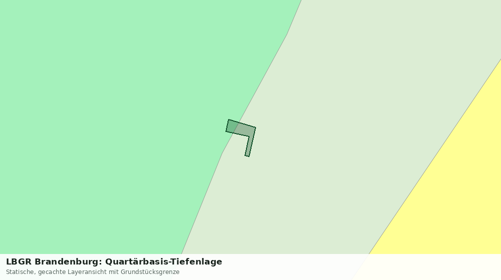 Statische Kartenansicht: LBGR Brandenburg: Quartärbasis-Tiefenlage