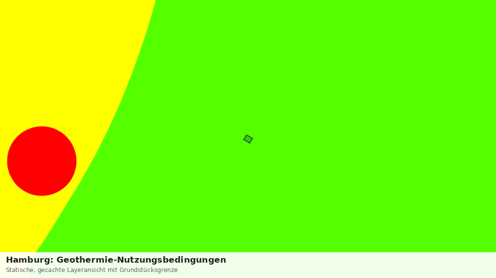 Statische Kartenansicht: Hamburg: Geothermie-Nutzungsbedingungen
