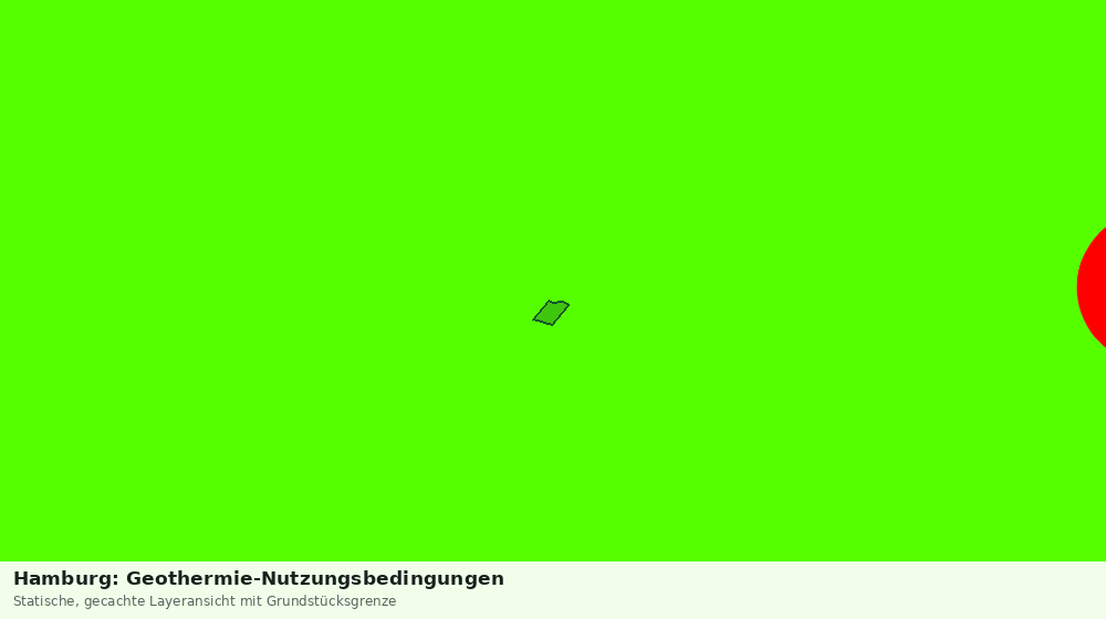 Statische Kartenansicht: Hamburg: Geothermie-Nutzungsbedingungen