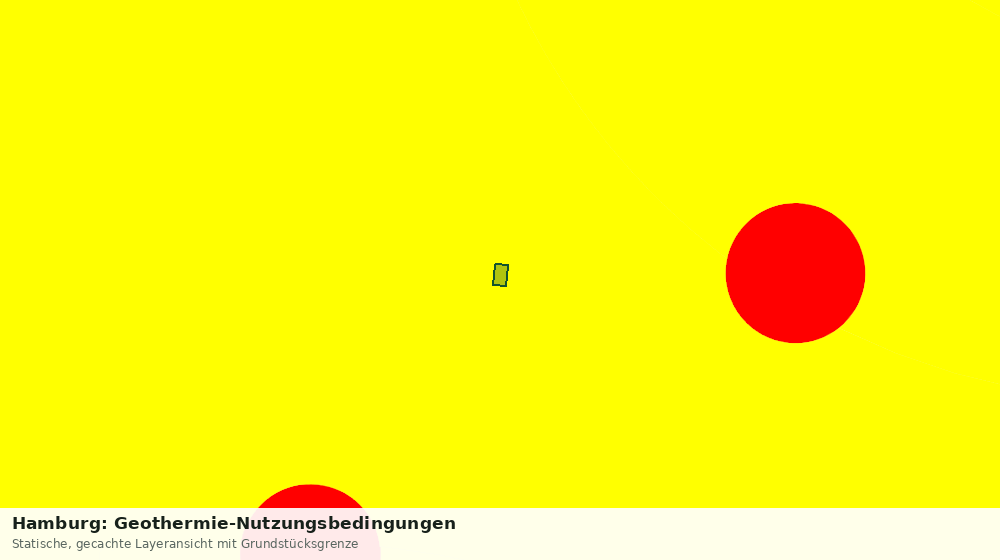 Statische Kartenansicht: Hamburg: Geothermie-Nutzungsbedingungen