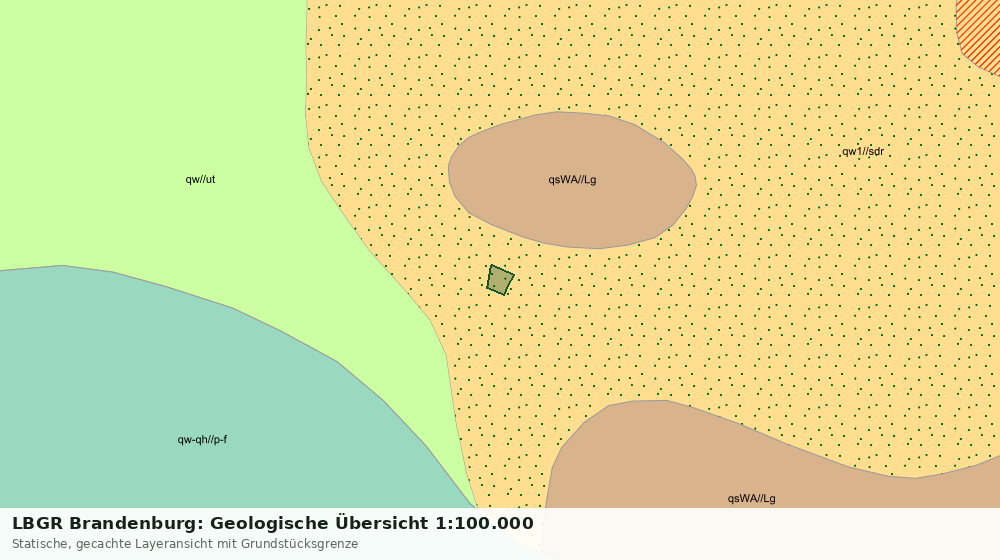 Statische Kartenansicht: LBGR Brandenburg: Geologische Übersicht 1:100.000
