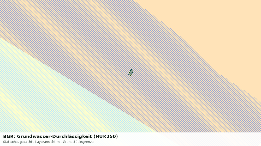 Statische Kartenansicht: BGR: Grundwasser-Durchlässigkeit (HÜK250)